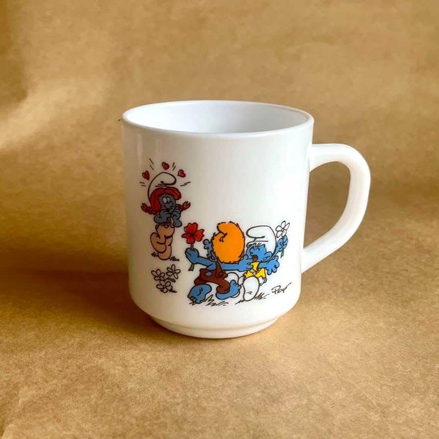 レア アルコパル スマーフ ミルクガラス マグ ５個 セット 新品 Amazon.co.jp: レア ビンテージ アルコパル スマーフ ミルク